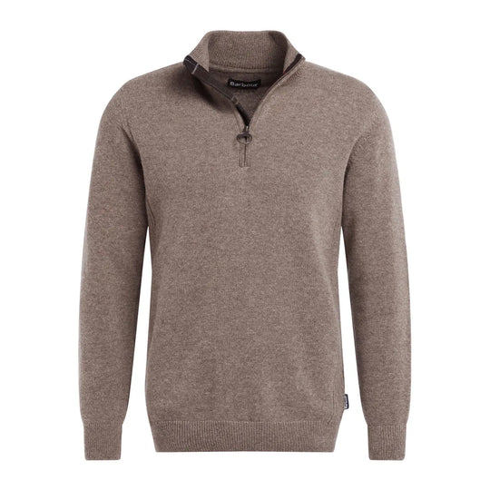 BARBOUR Herentrui met halve rits HOLDEN - Taupe