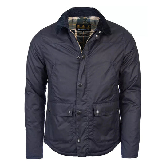 BARBOUR Giacca in Cotone Cerato Reelin - Blu