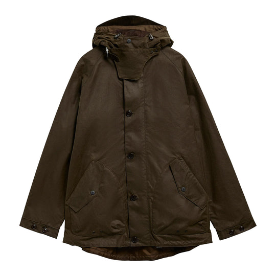 BARBOUR INTERNATIONAL RE-ENGINEERED KEISS-gewaxt parka - Groen