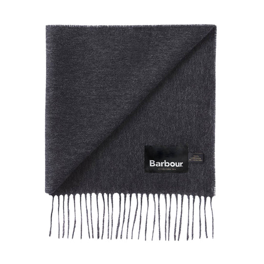 BARBOUR Herrenschal PLAIN LAMBS- Anthrazitgrau