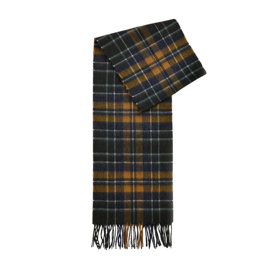 BARBOUR Herensjaal NEW CHECK Tartan - OKER/BLAUW/GROEN