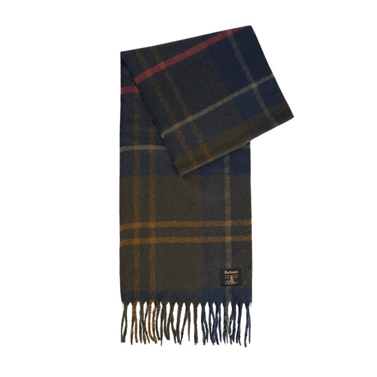 BARBOUR Herensjaal van Tartan YORKLANE - Groen/Blauw