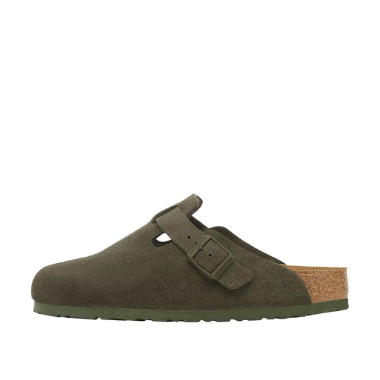 BIRKENSTOCK BOSTON CLASSIC SUEDE Clog - Thyme