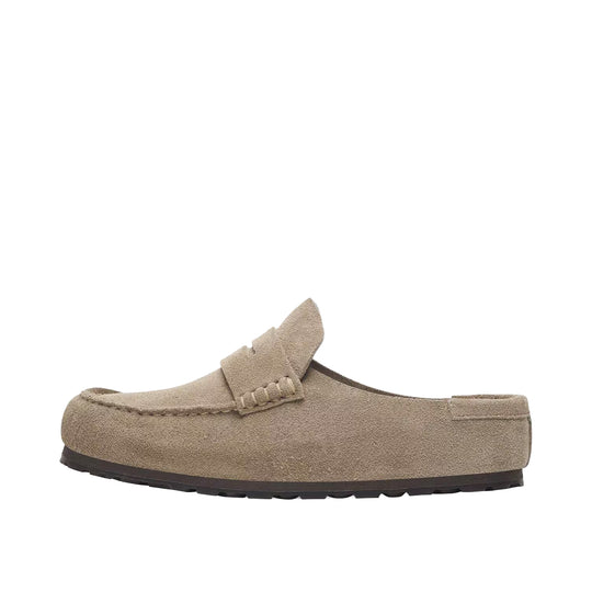 BIRKENSTOCK klomp-mocassin NAPLES WRAPPED - taupe