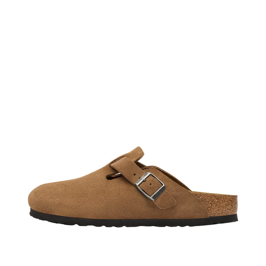 BIRKENSTOCK BOSTON CLASSIC SUEDE-muilen - Tabak