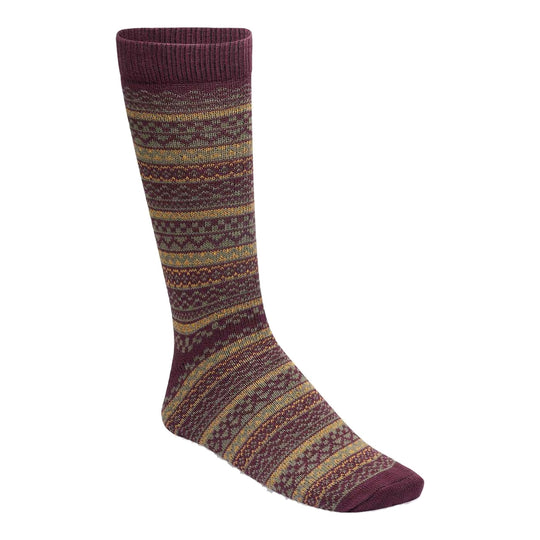 BIRKENSTOCK WINTER WOOL-sokken van een wol-katoenmix - Bordeaux/Meerkleurig