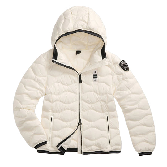 BLAUER Piumino Donna Onde CAMELIA - Bianco