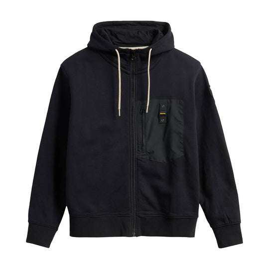 BLAUER Herenhoodie met rits NEPTUNE - Zwart