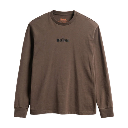 BLAUER T-Shirt Uomo M/L AUBON - Marrone