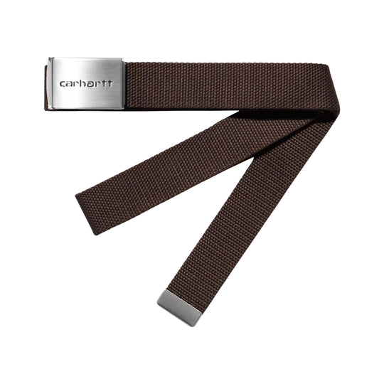 Cintura Uomo Carhartt Wip Clip Belt Chrome Tabacco