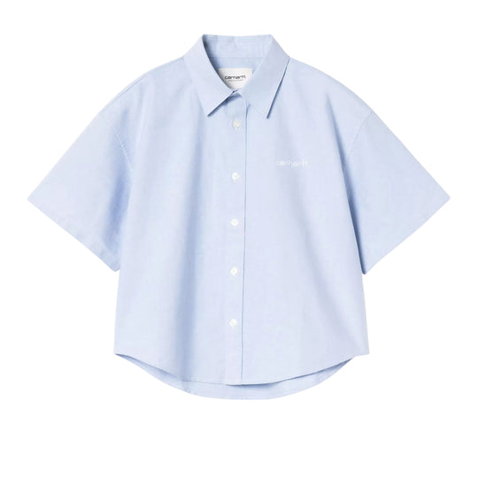 CARHARTT WIP Camicia Donna Womens S/S Kaia Shirt - Celeste