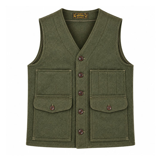 CHESAPEAKE'S Gilet WOOL VEST OREGON - Verde