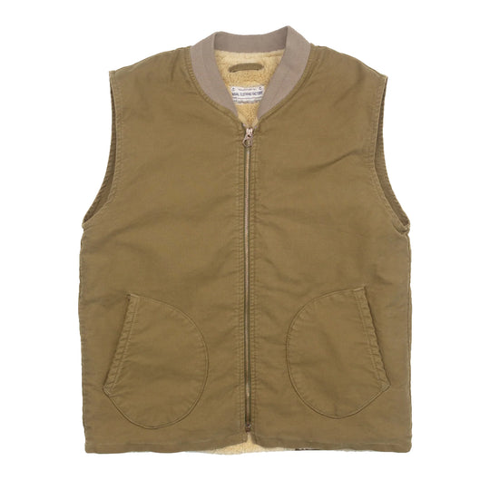 CHESAPEAKE'S vest DECK VEST JUNGLE CLOTH - Militairgroen
