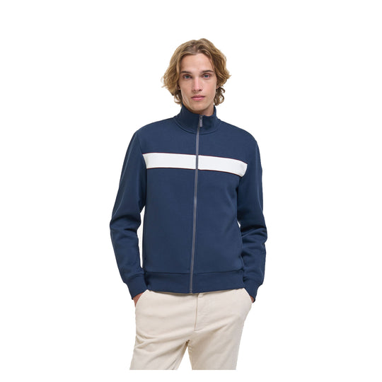 COLMAR Heritage-hoodie voor heren met volledige ritssluiting - Blauw
