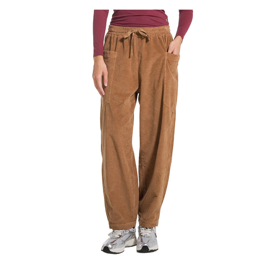 DEHA Pantalone Ballon Velluto Mille Righe - Marrone