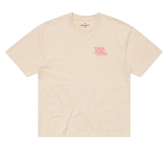 EDWIN T-Shirt Uomo RARE SPINS - Crema/Rosso