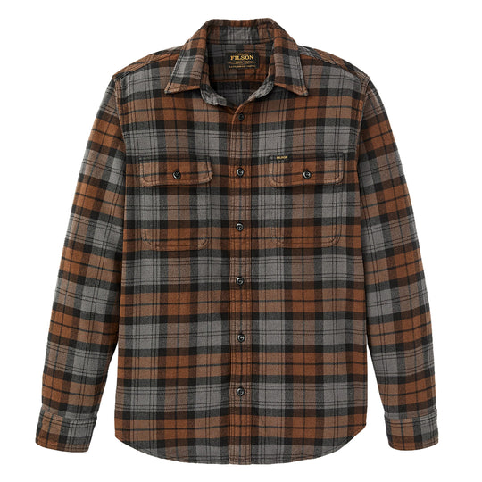 FILSON Camicia Uomo VINTAGE FLANNEL WORK - Marrone/Grigio