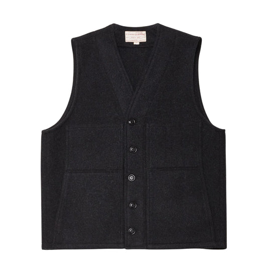 Herenvest Filson Mackinaw Wool Vest Donker gemêleerd grijs