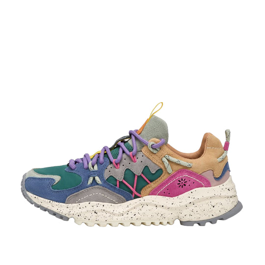 FLOWER MOUNTAIN Damessneakers YAMABUSHI van suède en technisch textiel - Meerkleurig
