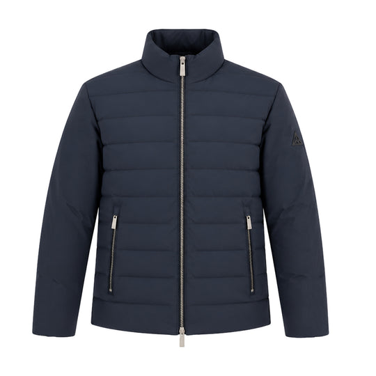 HèSKIMO gewatteerd donsjack voor heren met hoge kraag - Blauw