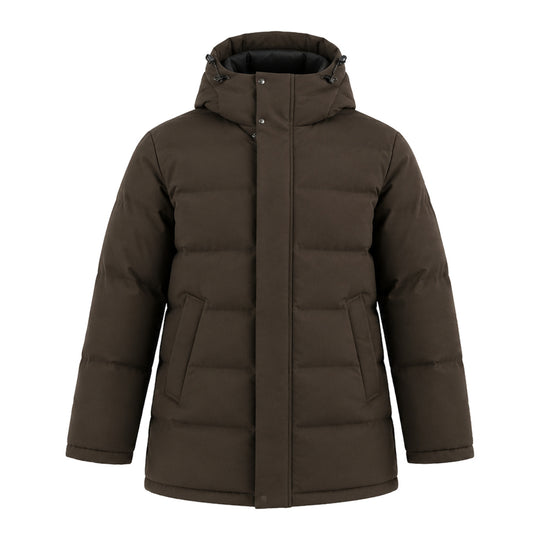 HèSKIMO Herren-Steppparka mit Kapuze - Braun