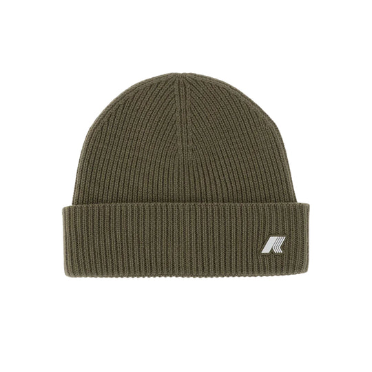 K-WAY Cappello Unisex in lana Verde Militare