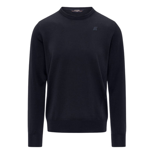 K-WAY Maglione Uomo Sebastien Merino Blu Acciaio