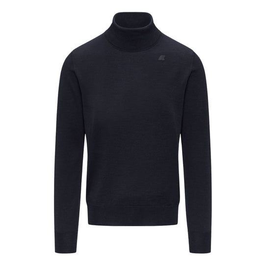 K-WAY Maglione Uomo Henry Merino Dolcevita Blu