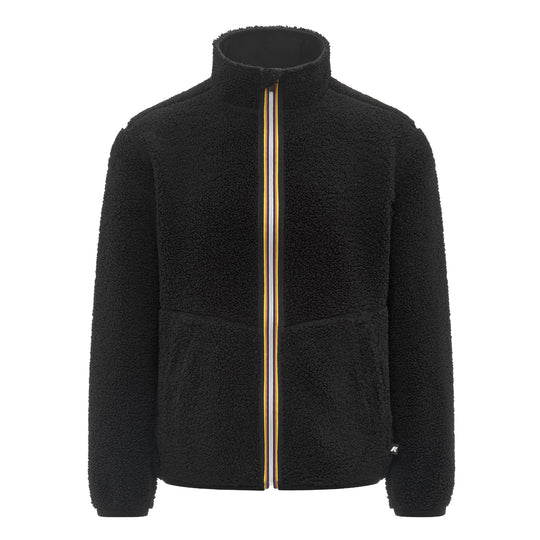 K-WAY Fleece PASCAL SHERPA POLAR DOUBLE - Zwart/Zwart