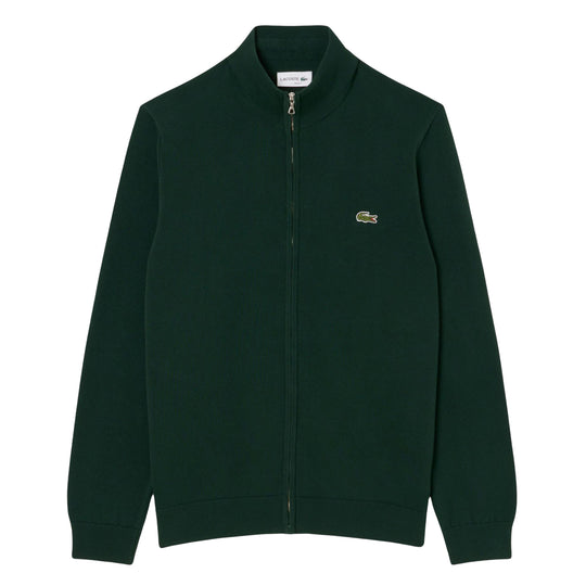 Men's Lacoste High Neck Zip Sweater Green