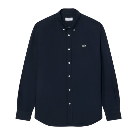 LACOSTE Camicia Regular Fit Oxford Blu Navy