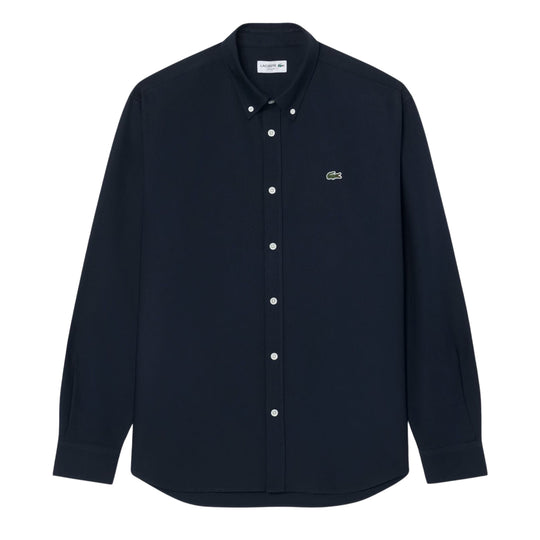 LACOSTE Camicia Regular Fit Oxford Blu Navy