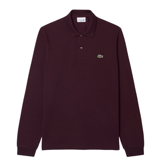 Classic Cut Long Sleeve Polo L.12.12 Bordeaux