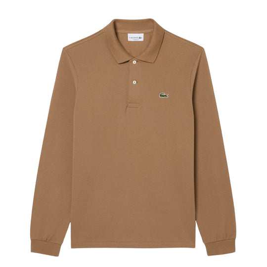 Classic Cut Long Sleeve Polo L.12.12 Light Brown