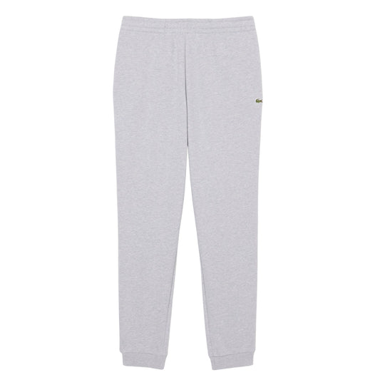 LACOSTE Taps toelopende joggingbroek voor heren met boord van fleece - Grijs