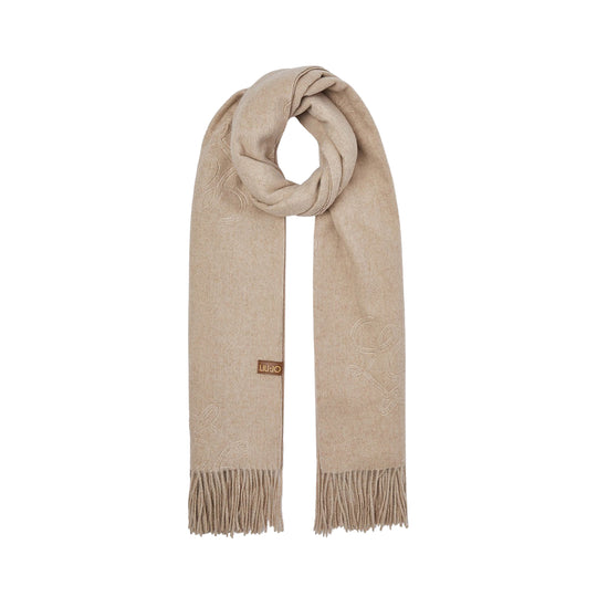 LIU-JO SOFT Stola Donna con Logo Monogram - Cammello