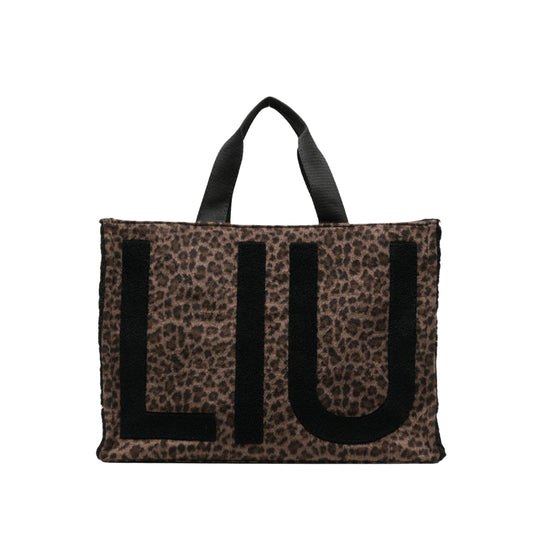 LIU-JO SOFT Borsa Tote Grande con Stampa - Animalier