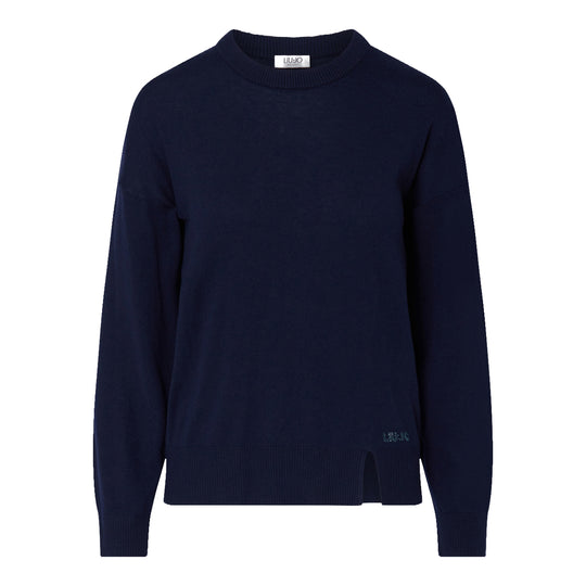 LIU-JO WHITE Maglia in misto lana - Blu