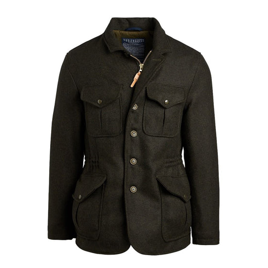 Giubbino Uomo Manifattura Ceccarelli Alligator Verde Scuro