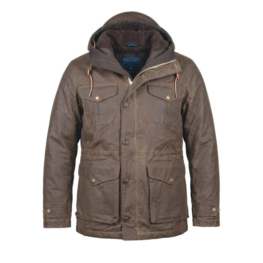MANIFATTURA Giubbino Uomo TEDDY LINED WEEKENDER COAT 7096 WX - Fango