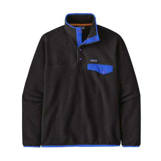 PATAGONIA Felpa Uomo Lightweight Synchilla® Snap-T® Fleece - Nero/Azzurro