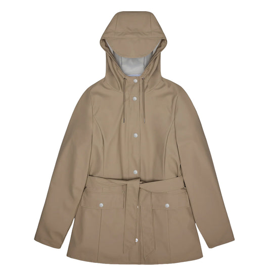 RAINS Impermeabile Donna CURVE JACKET - Beige