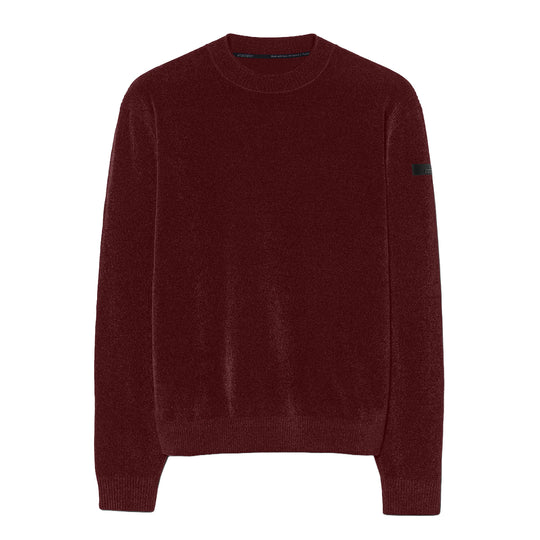 RRD Velvet Rave-trui met ronde hals voor heren - Bordeaux