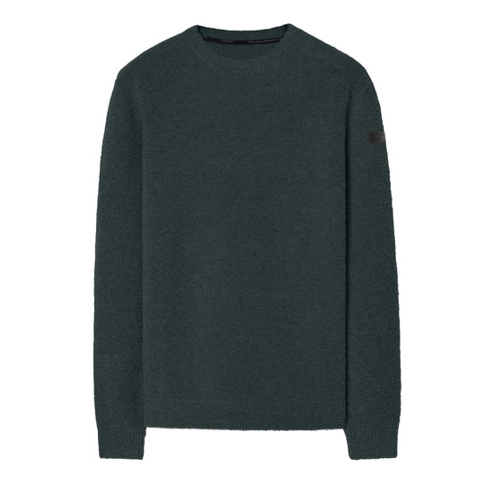 RRD Men's Crew-Neck Sweater BOUCLÈ - Mélange Green