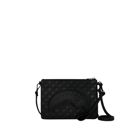 SPRAYGROUND RAISED CHECK CROSSOVER-pochette - Zwart