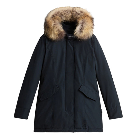 Woolrich Arctic Parka Ramar Women's Jacket with Removable Fur Blue