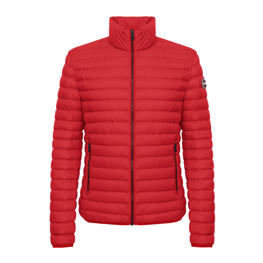 Colmar Herren-Daunenjacke mit gepolstertem Kragen, Rot