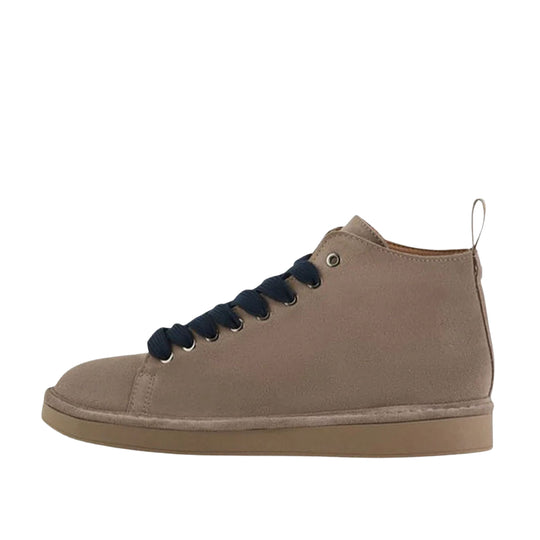 Men's Ankle Boots Panchic P01 Suede Lined Beige / Blue