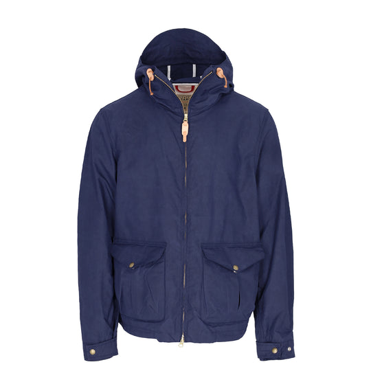 Giubbino Manifattura Ceccarelli Kapuzen-Blazer-Mantel Blau Navy