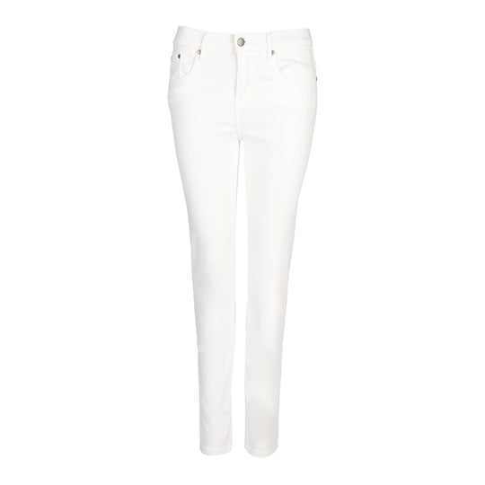 Pantaloni Donna Barbour Essential Slim Bianco